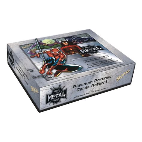 spiderman metal hobby box|skybox metal universe spider man palladium.